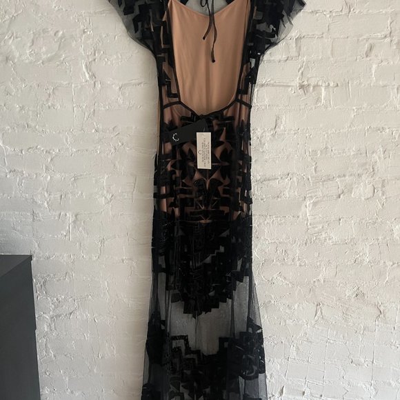 NWT For Love and Lemons Vienna Maxi Lace Dress S - Picture 10 of 10
